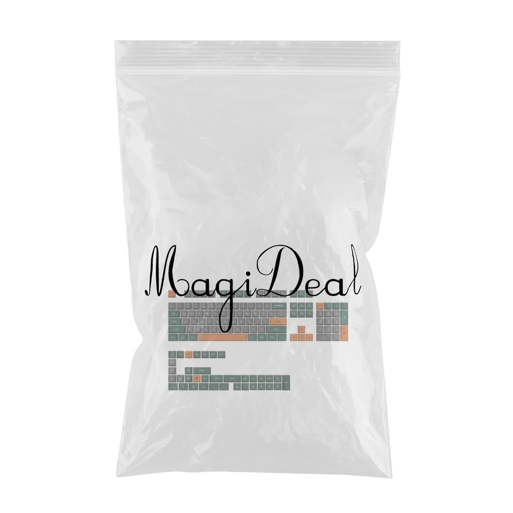 140-Key PC Mechanical Keyboard Keycaps Dustproof Home Office DIY Green