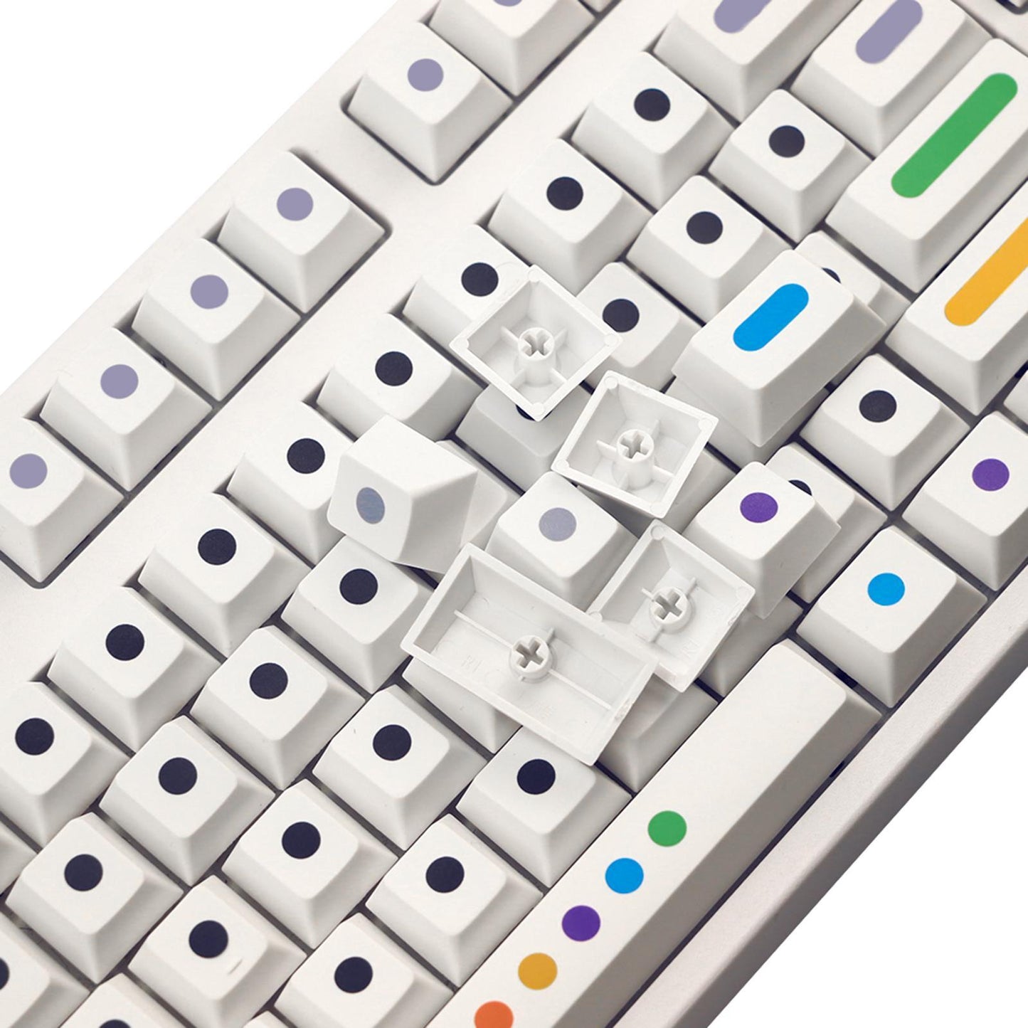 136 Key Mechanical Switch Keyboard Keycaps PBT Keycaps Dustproof White