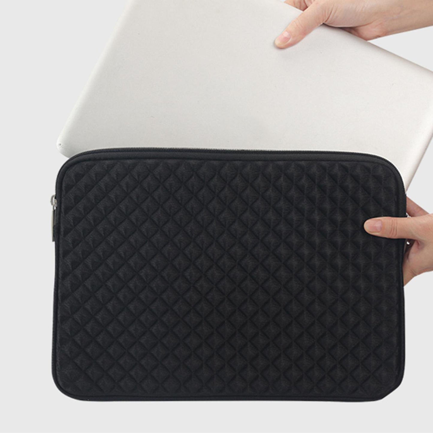 Laptop Sleeve Computer Neoprene Bag Cover With Small Case Blue 14-15inch