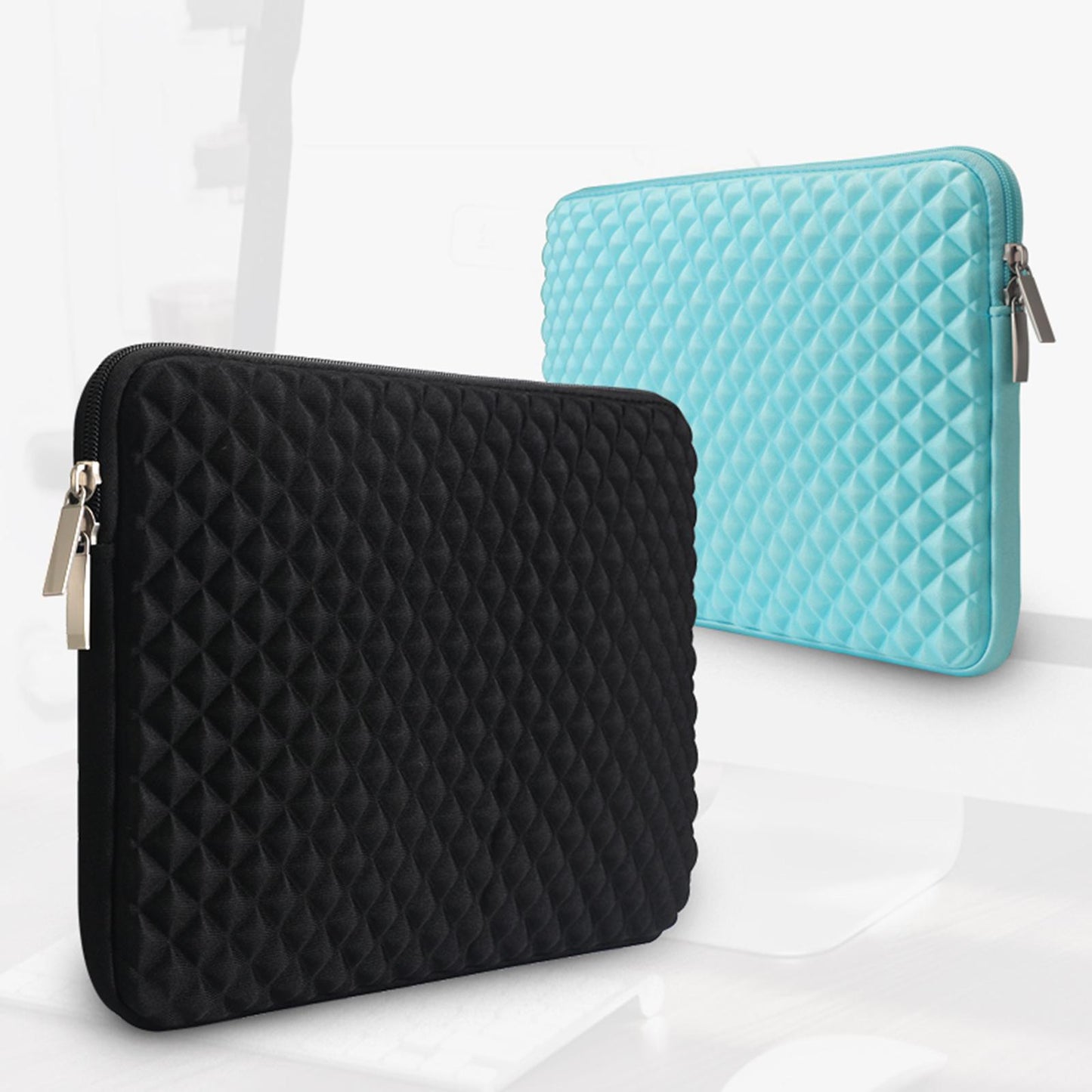 Laptop Sleeve Computer Neoprene Bag Cover With Small Case Black 13inch