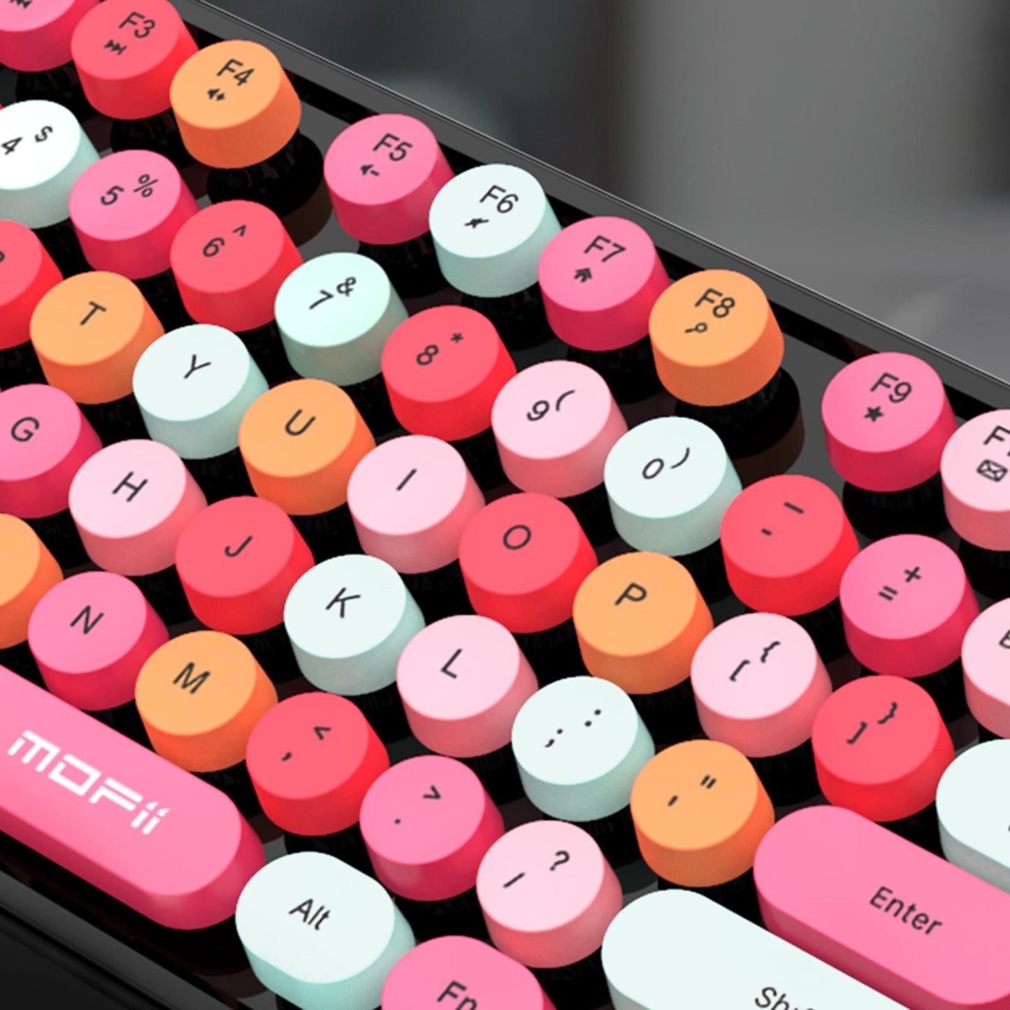 Mini Wireless 2.4G Keyboard with Mouse Combo with Number Pad White