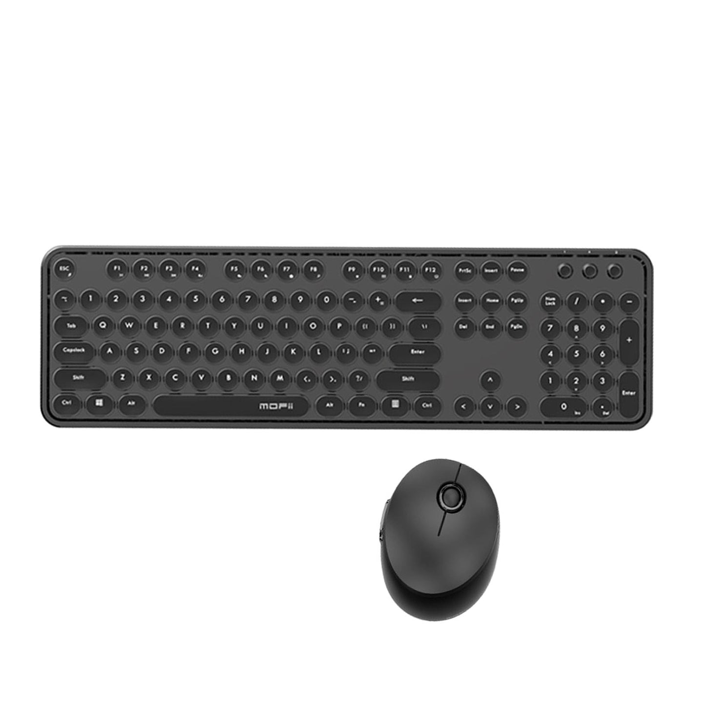 Mini Wireless 2.4G Keyboard with Mouse Combo with Number Pad Black