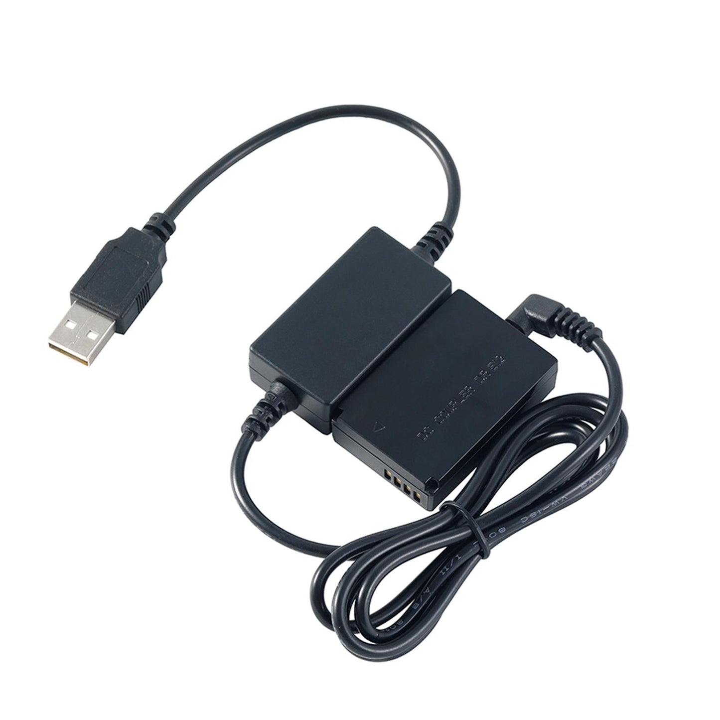 E12 Dummy Battery USB Power Adapter Kit for EOS M2 M10 M50 M200 Cameras