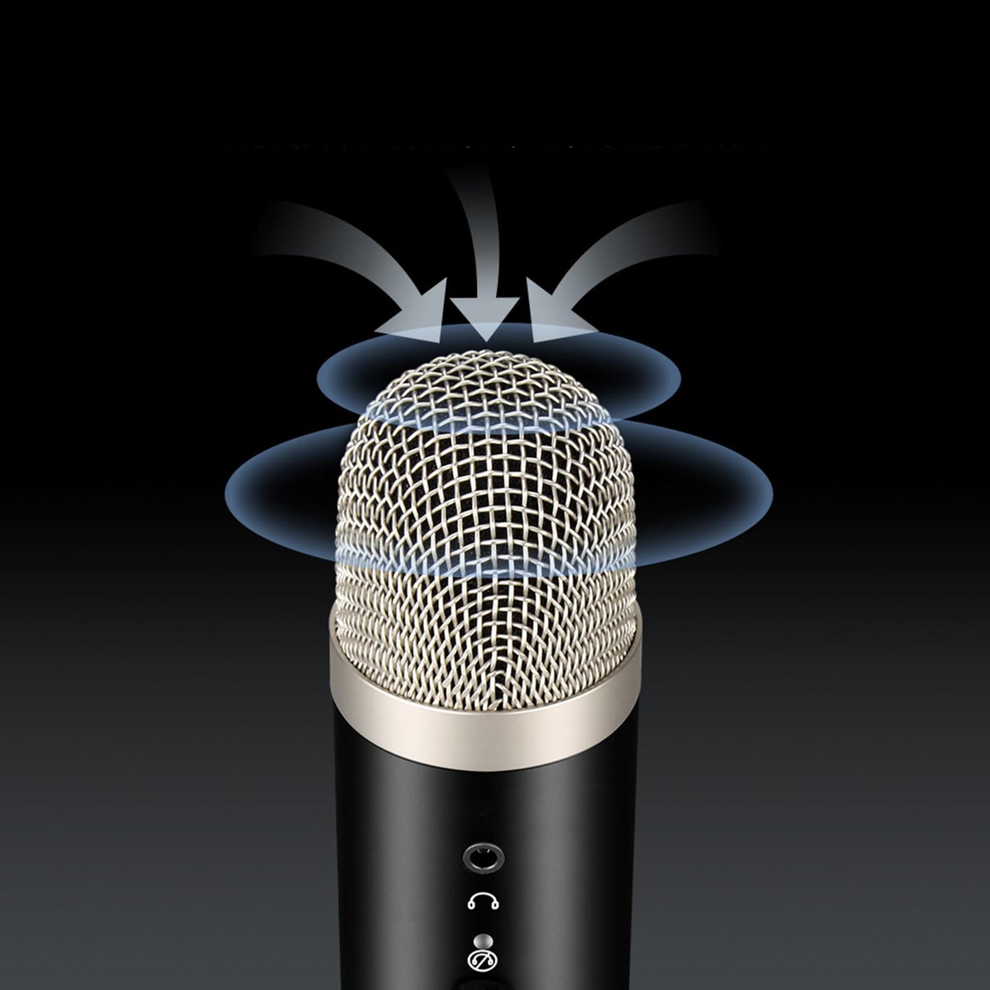 USB Computer Microphone for Laptop Desktop Recording Gaming Streaming Mic