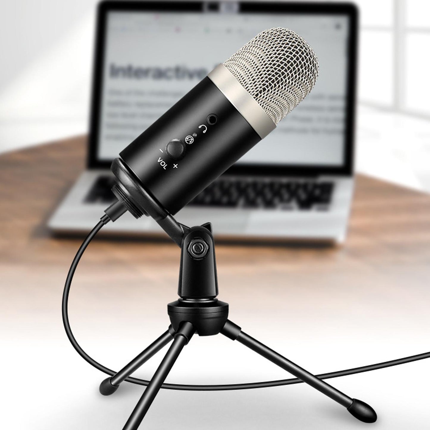 USB Computer Microphone for Laptop Desktop Recording Gaming Streaming Mic