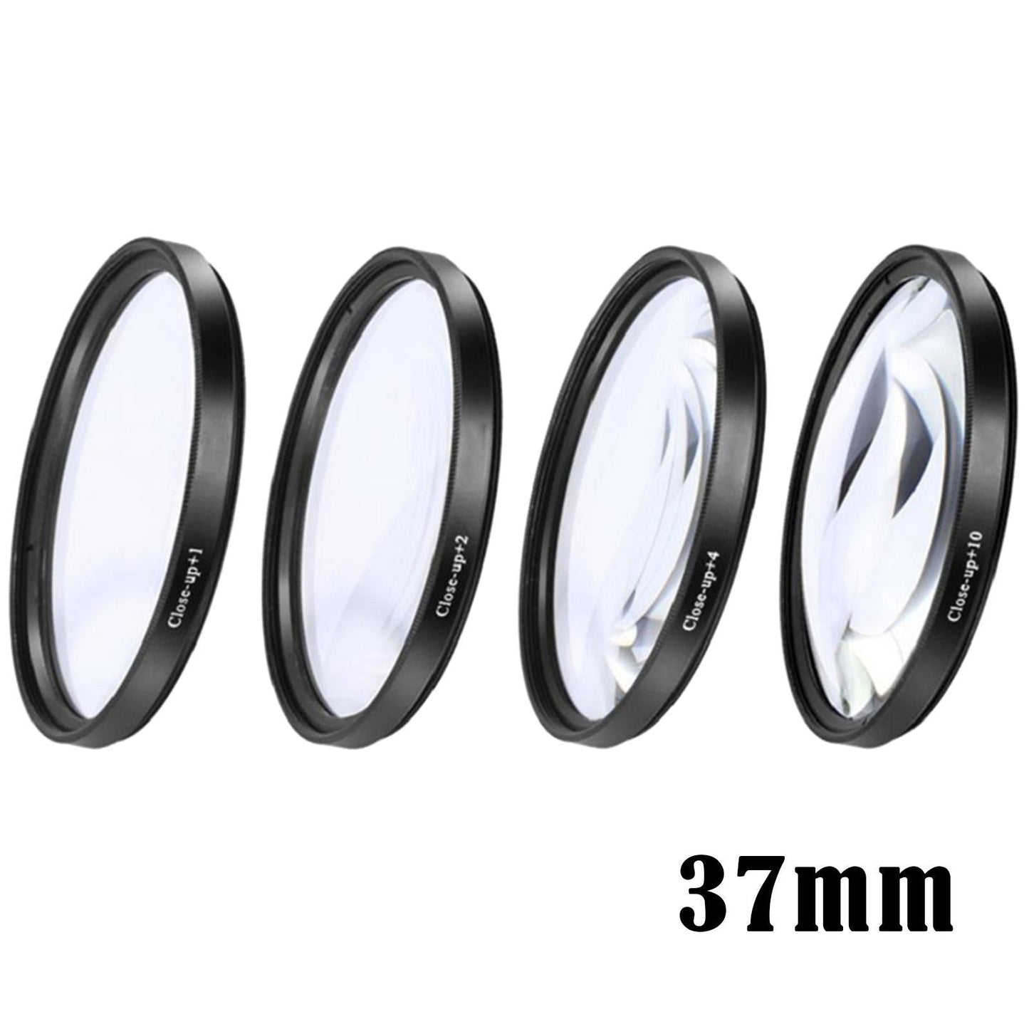 Close-up Filter Kit +1 +2 +4 +10 Lens Set for Digital Cameras 37mm