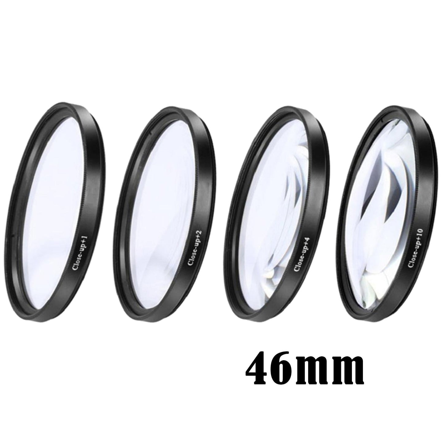 Close-up Filter Kit +1 +2 +4 +10 Lens Set for Digital Cameras 46mm