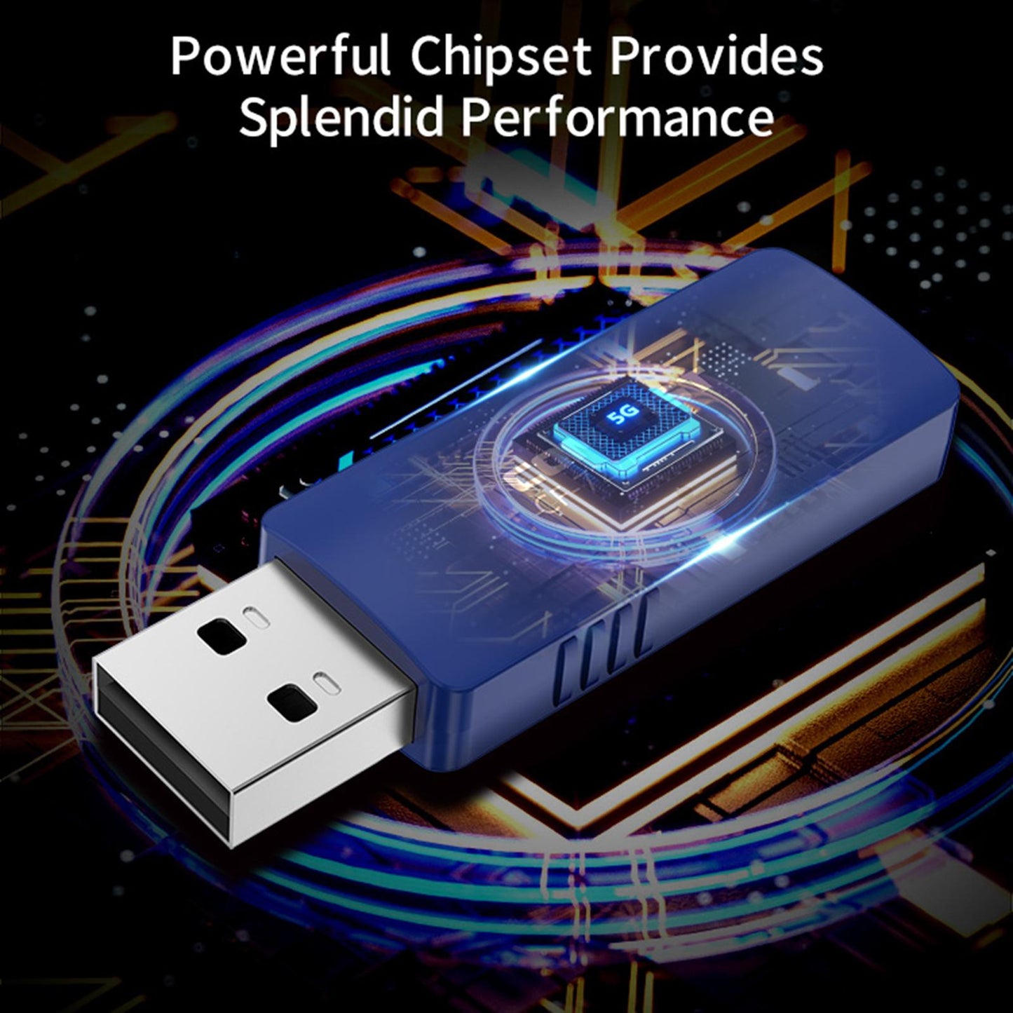 WiFi Adapter 1300Mbps USB Port Bluetooth 4.2 Wireless Network Card Dual Band