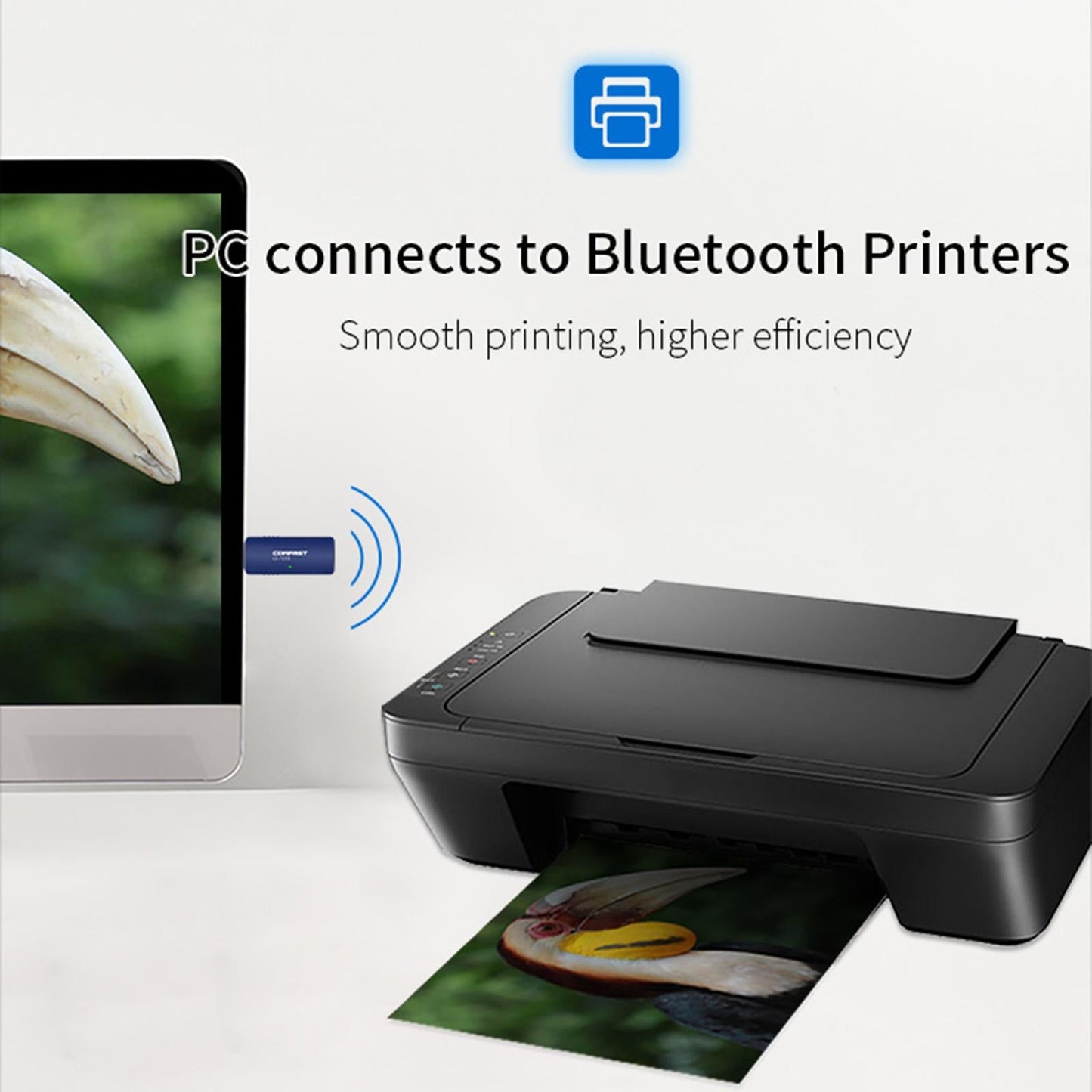 WiFi Adapter 1300Mbps USB Port Bluetooth 4.2 Wireless Network Card Dual Band