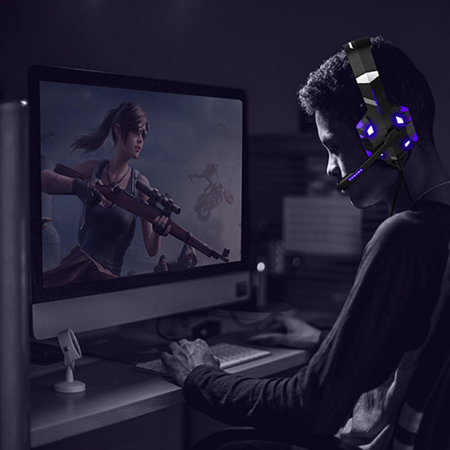 G9000MAX Gaming Headset Headphones Earphone w/ Noise Cancelling Mic for PS4