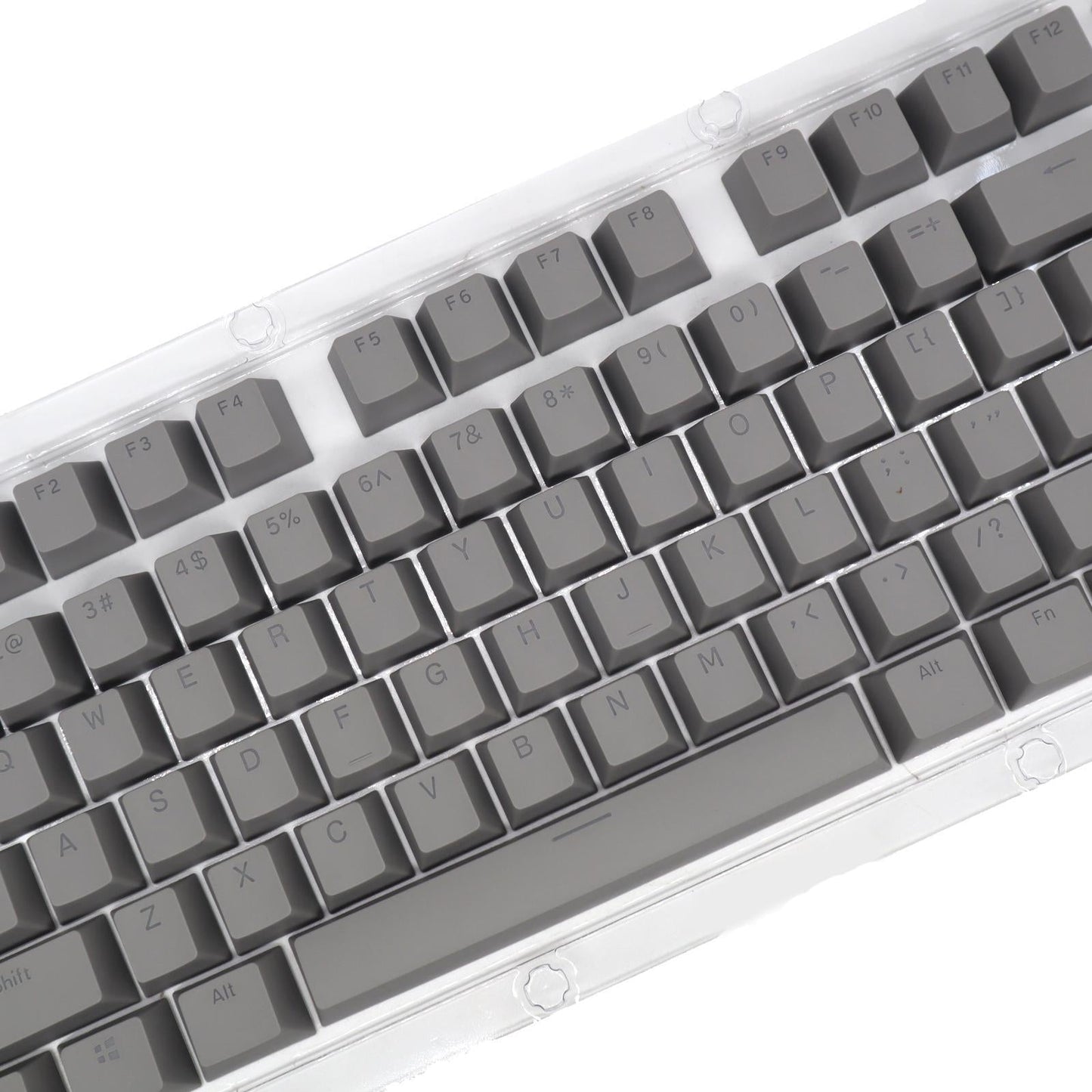 DIY PBT 104 Keys Keycaps for 61 64 72 98 Gaming Mechanical Keyboard Grey