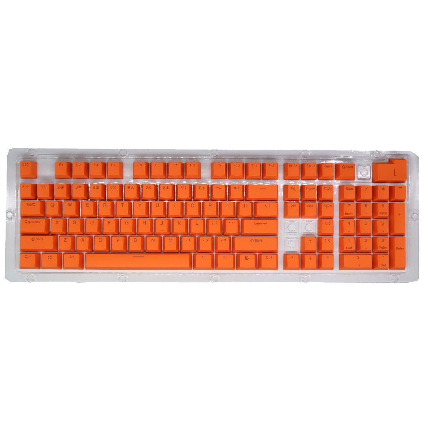 DIY PBT 104 Keys Keycaps for 61 64 72 98 Gaming Mechanical Keyboard Orange