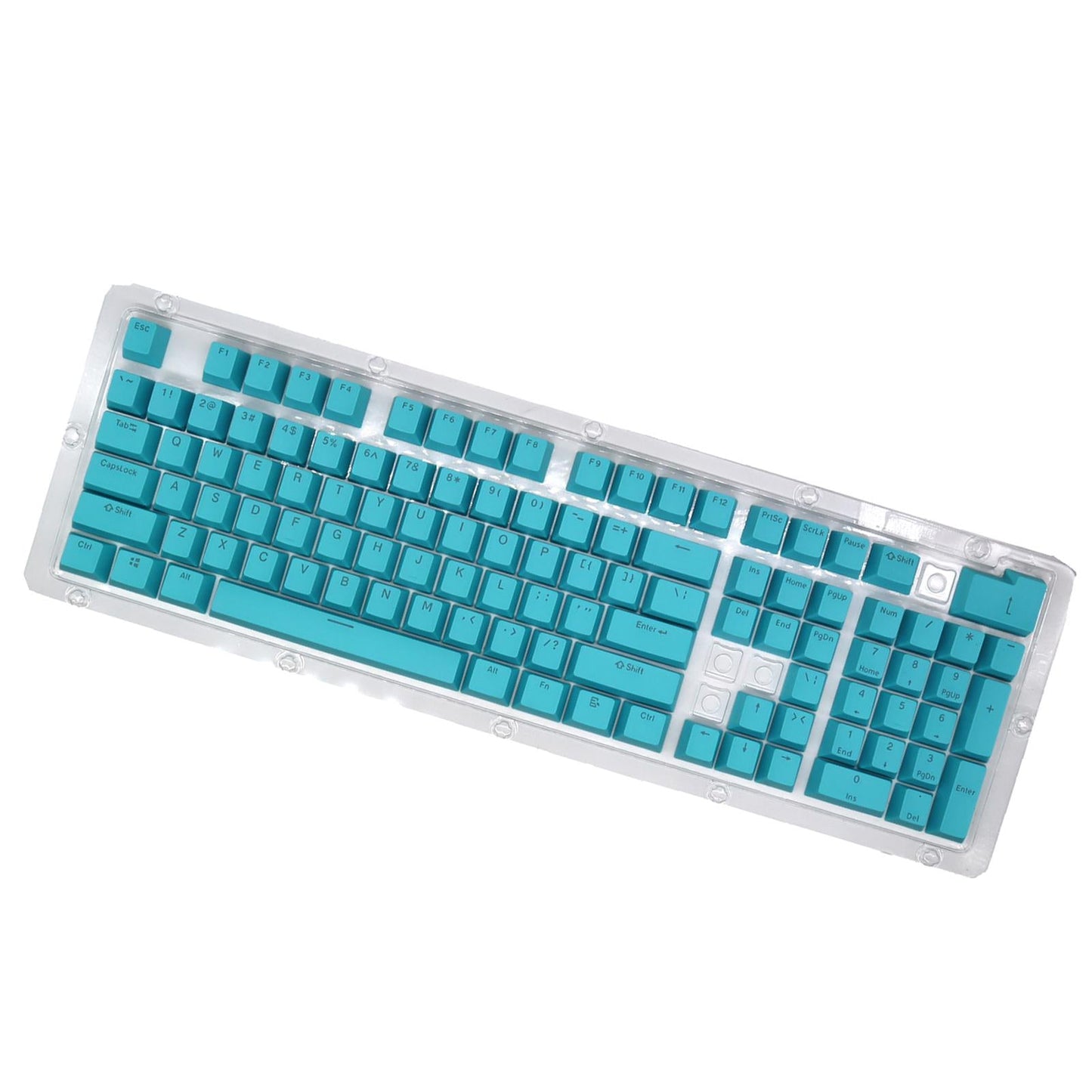DIY PBT 104 Keys Keycaps for 61 64 72 98 Gaming Mechanical Keyboard Blue