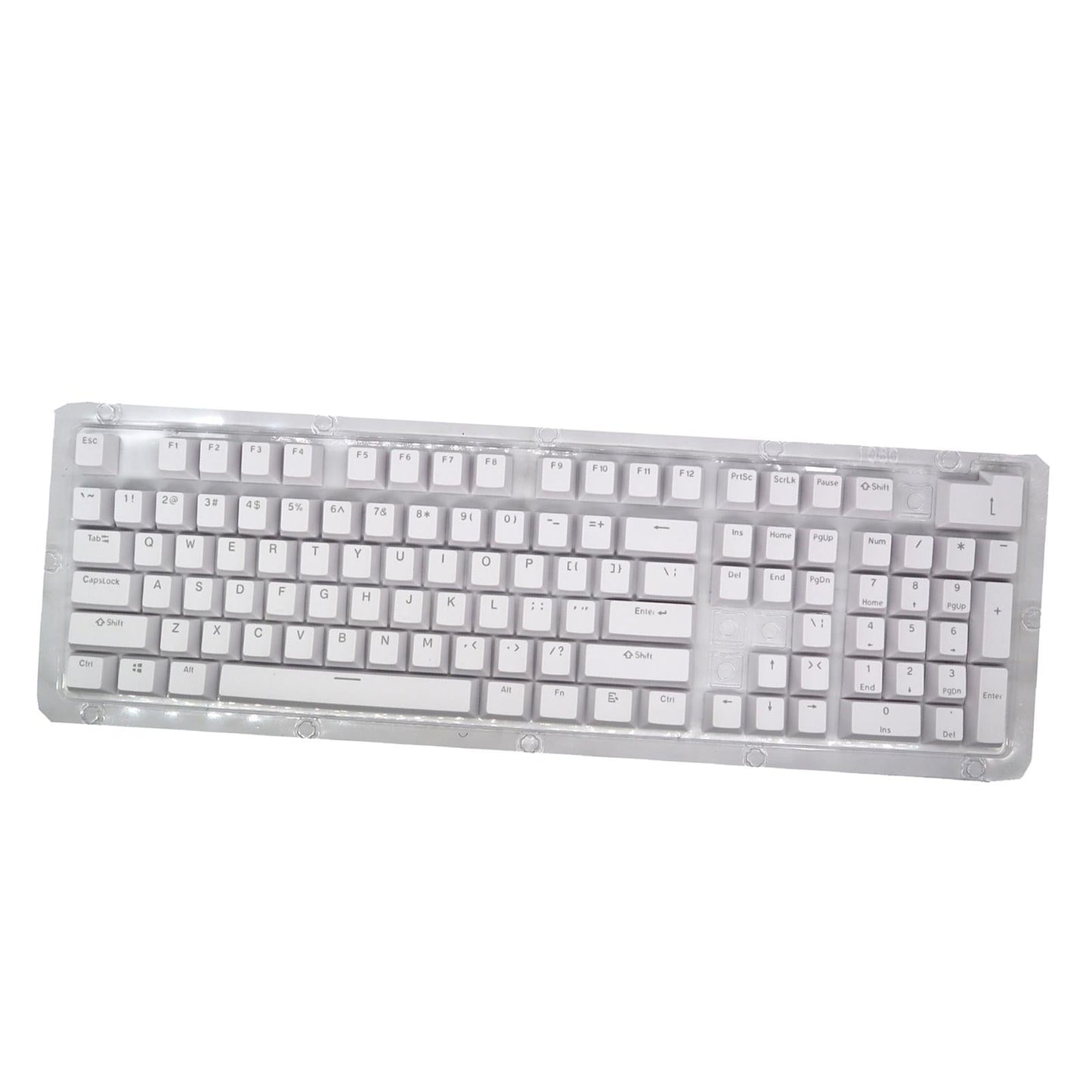 DIY PBT 104 Keys Keycaps for 61 64 72 98 Gaming Mechanical Keyboard White
