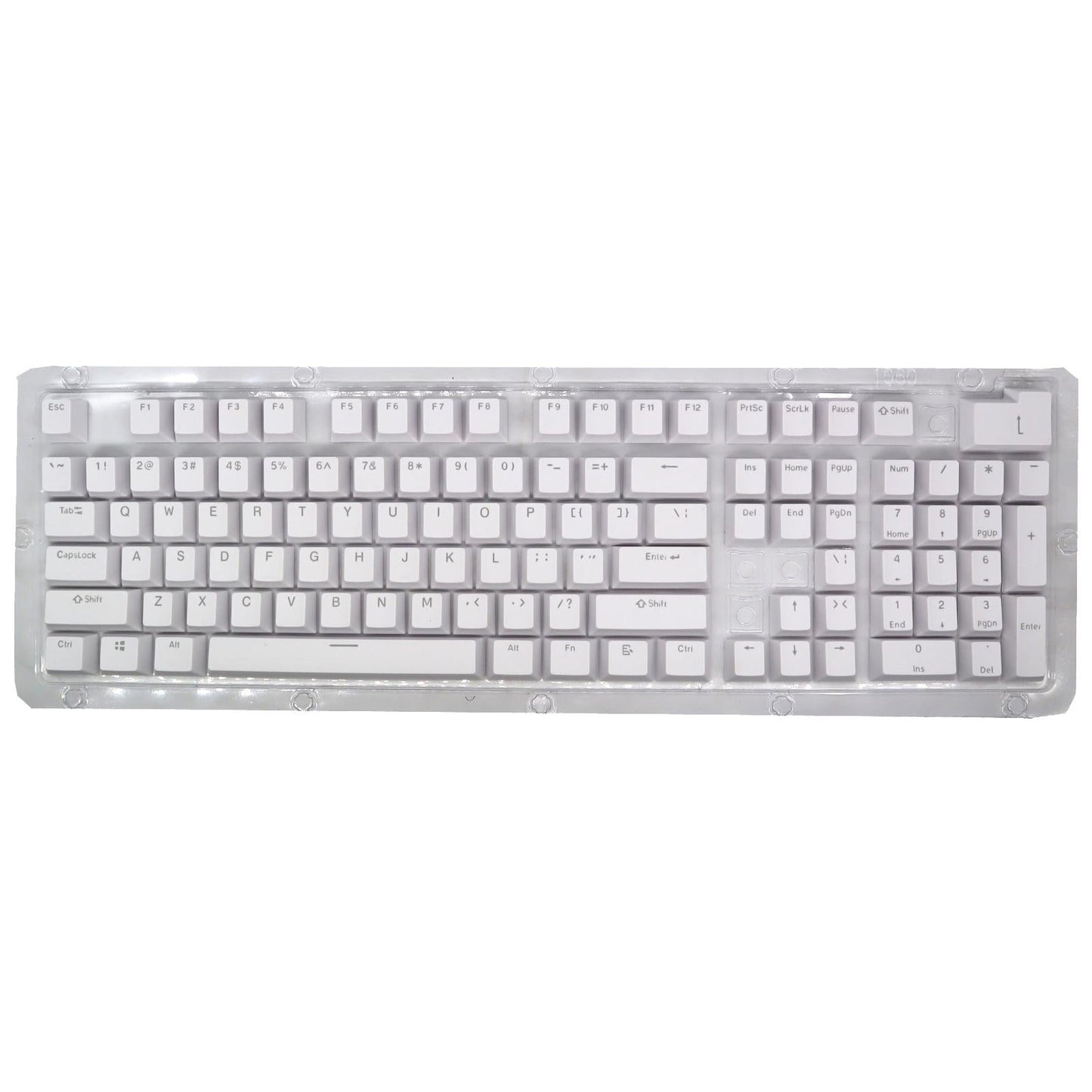 DIY PBT 104 Keys Keycaps for 61 64 72 98 Gaming Mechanical Keyboard White
