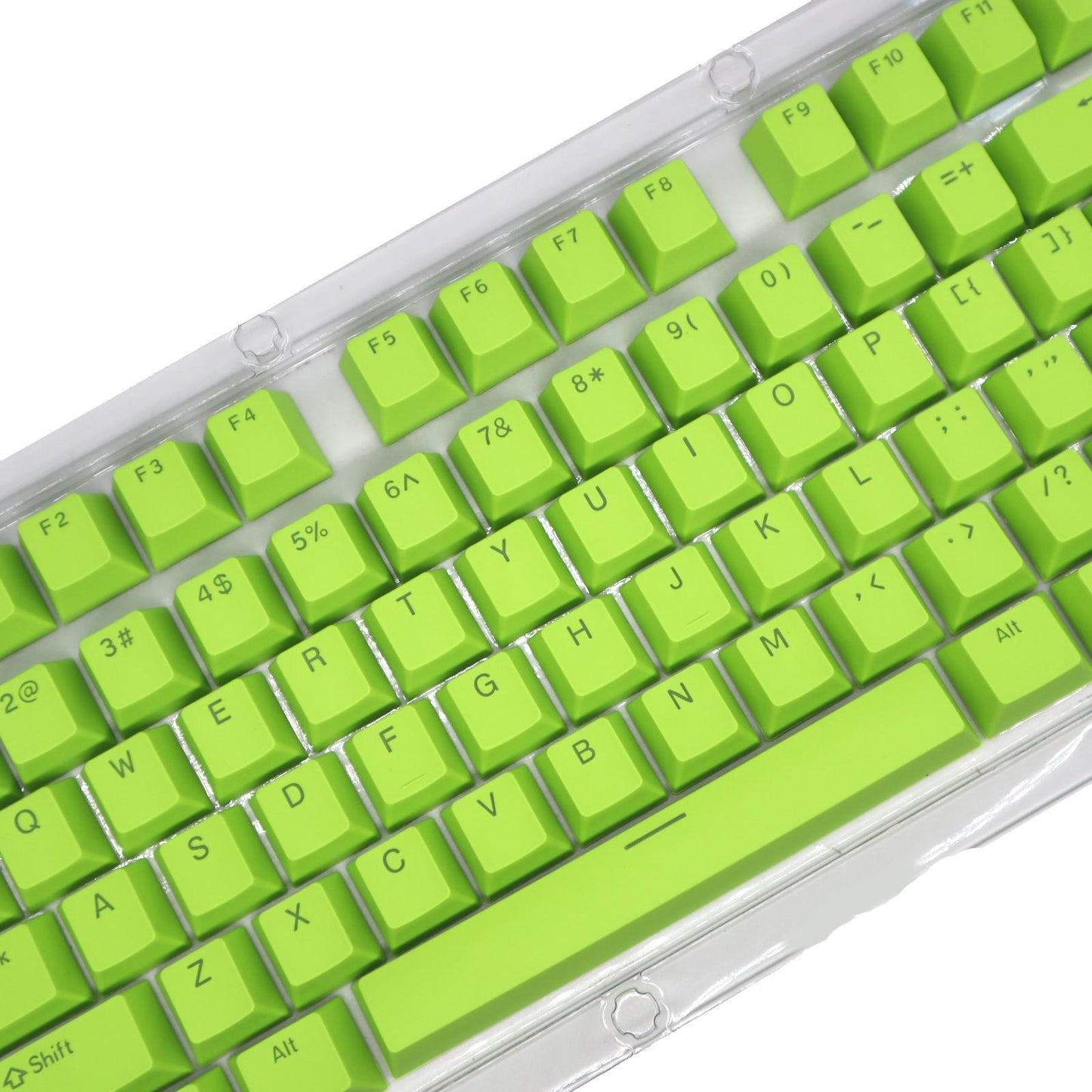DIY PBT 104 Keys Keycaps for 61 64 72 98 Gaming Mechanical Keyboard Green