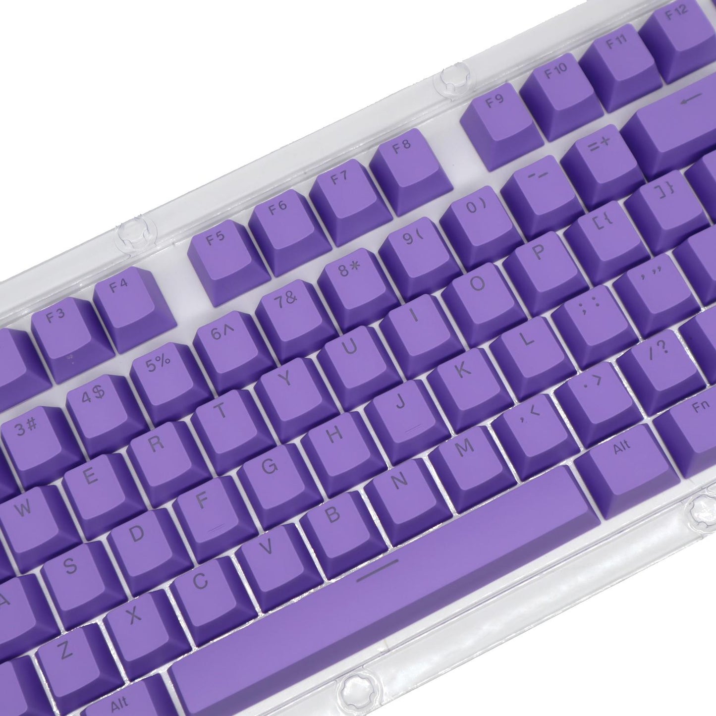 DIY PBT 104 Keys Keycaps for 61 64 72 98 Gaming Mechanical Keyboard Purple