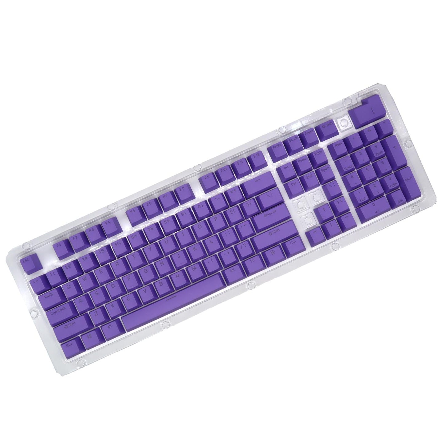 DIY PBT 104 Keys Keycaps for 61 64 72 98 Gaming Mechanical Keyboard Purple