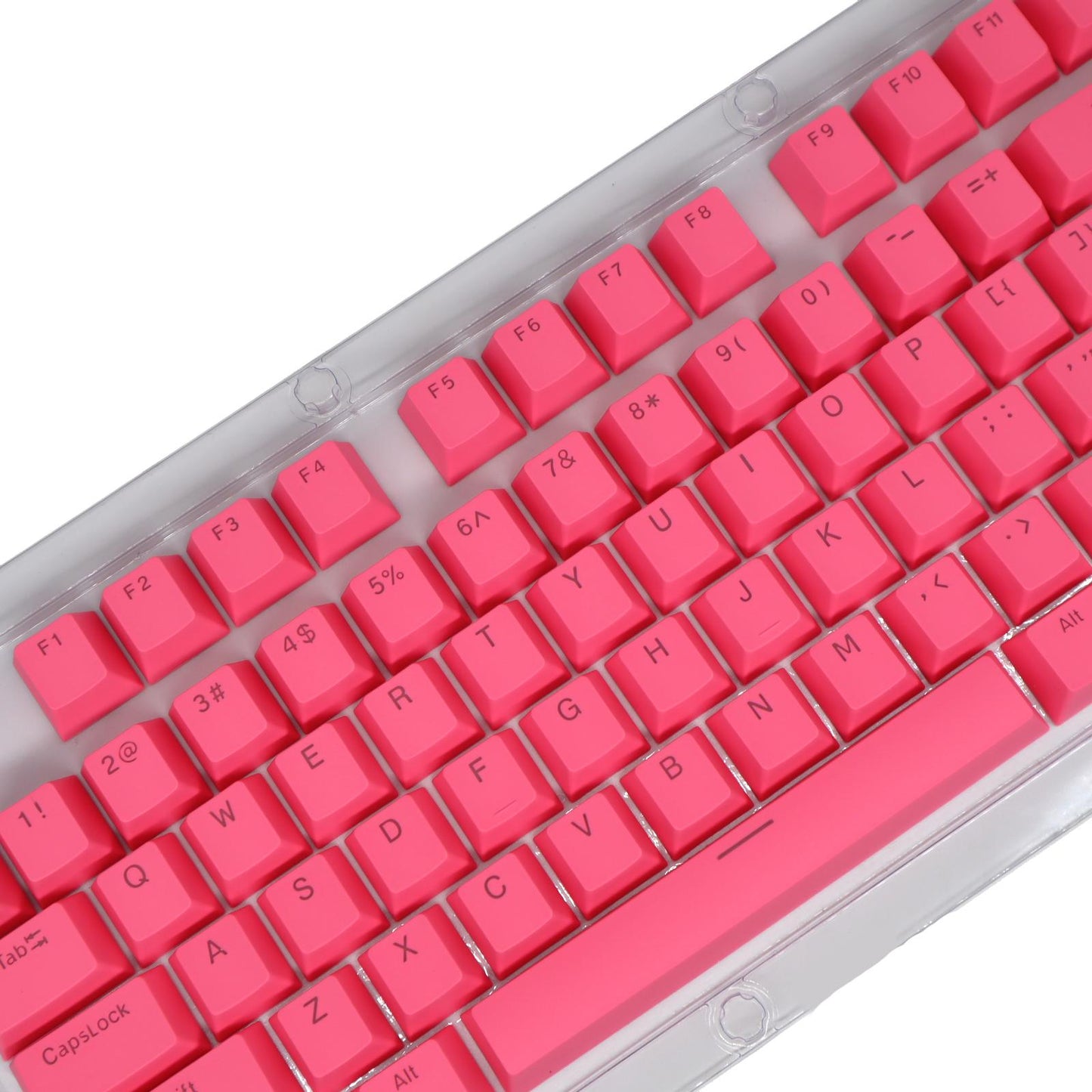 DIY PBT 104 Keys Keycaps for 61 64 72 98 Gaming Mechanical Keyboard Pink
