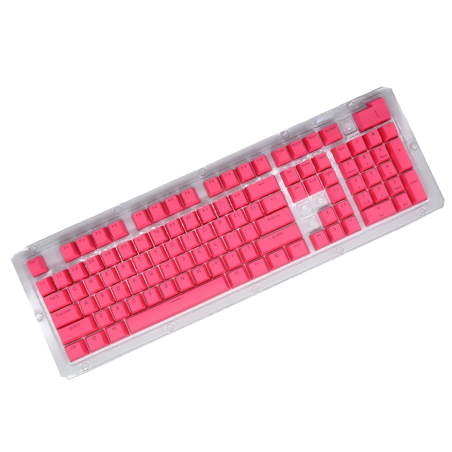 DIY PBT 104 Keys Keycaps for 61 64 72 98 Gaming Mechanical Keyboard Pink