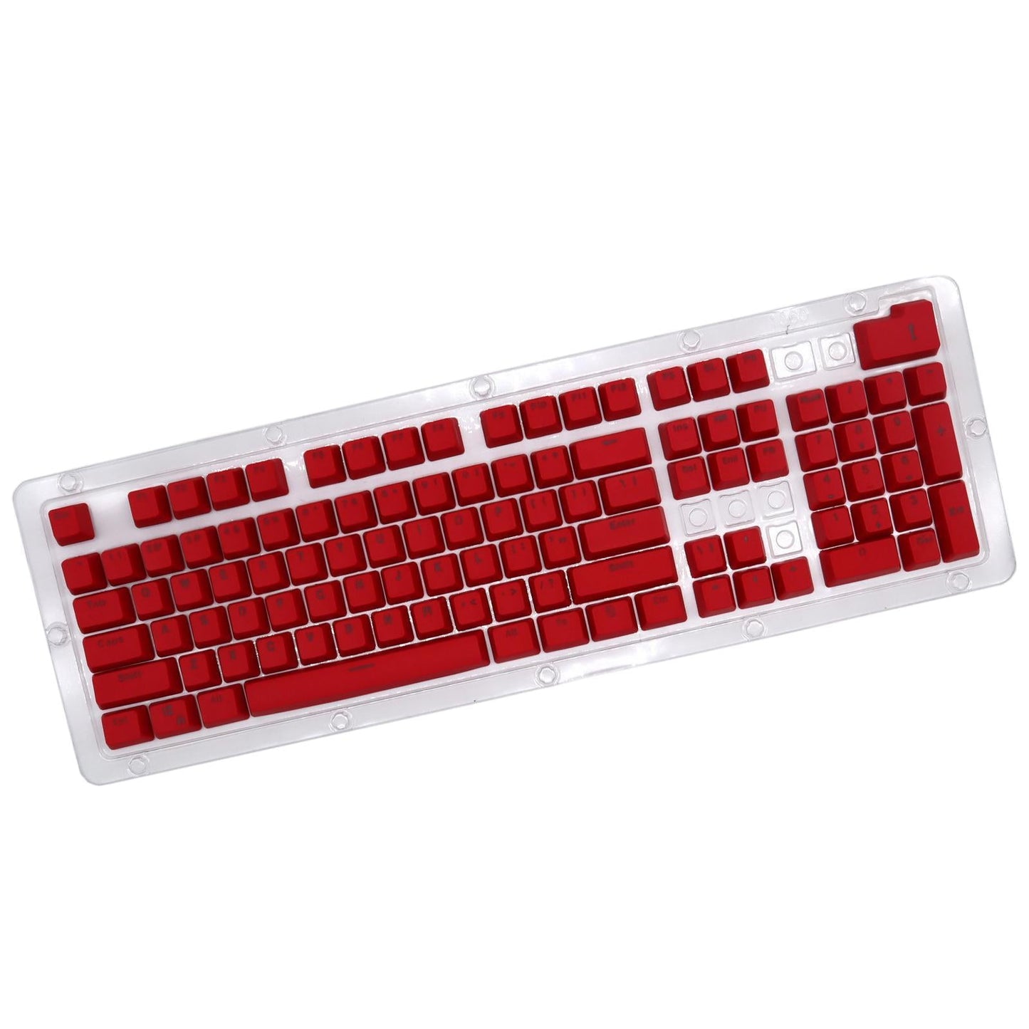 DIY PBT 104 Keys Keycaps for 61 64 72 98 Gaming Mechanical Keyboard Red