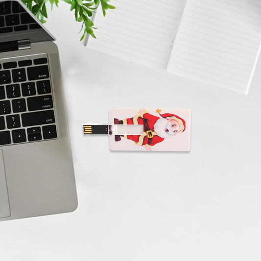Santa Claus Christmas Card USB Flash Drive Thumb Drive Memory Stick 8GB