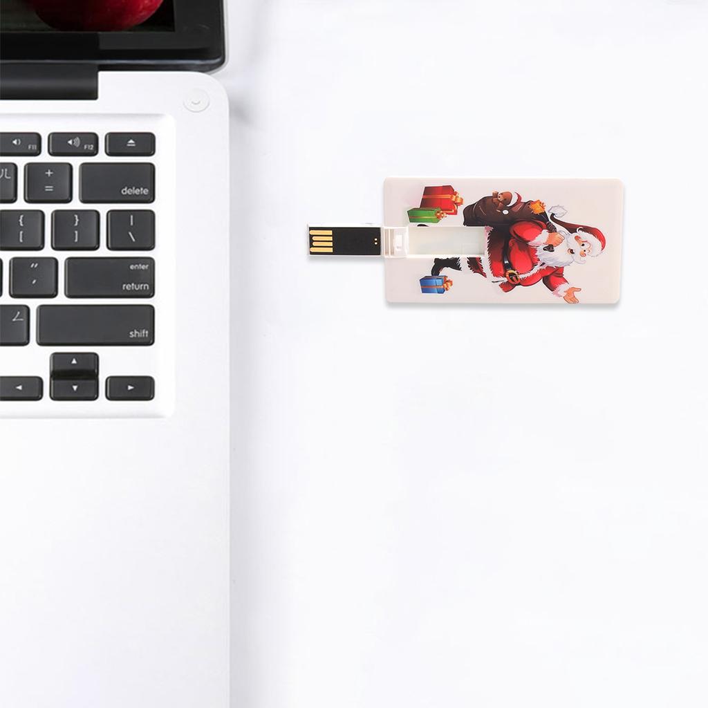 Christmas Card Shaped USB Flash Drive Thumb Drive USB Memory Stick 4GB