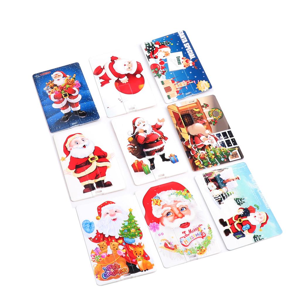 Christmas card Shaped USB Flash Drive Thumb Drive U Disk Memory Stick 64GB