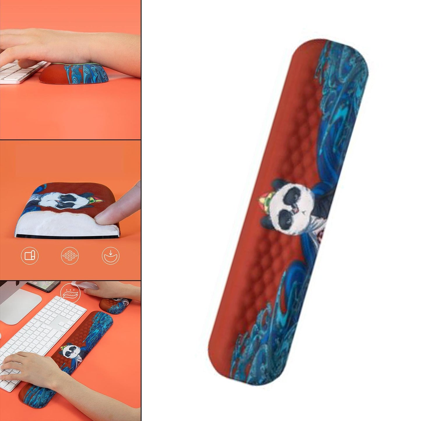 Memory Foam Ergonomic Keyboard and Mouse Wrist Rest Pad Support Easy Typing Keyboard Wrist RestM