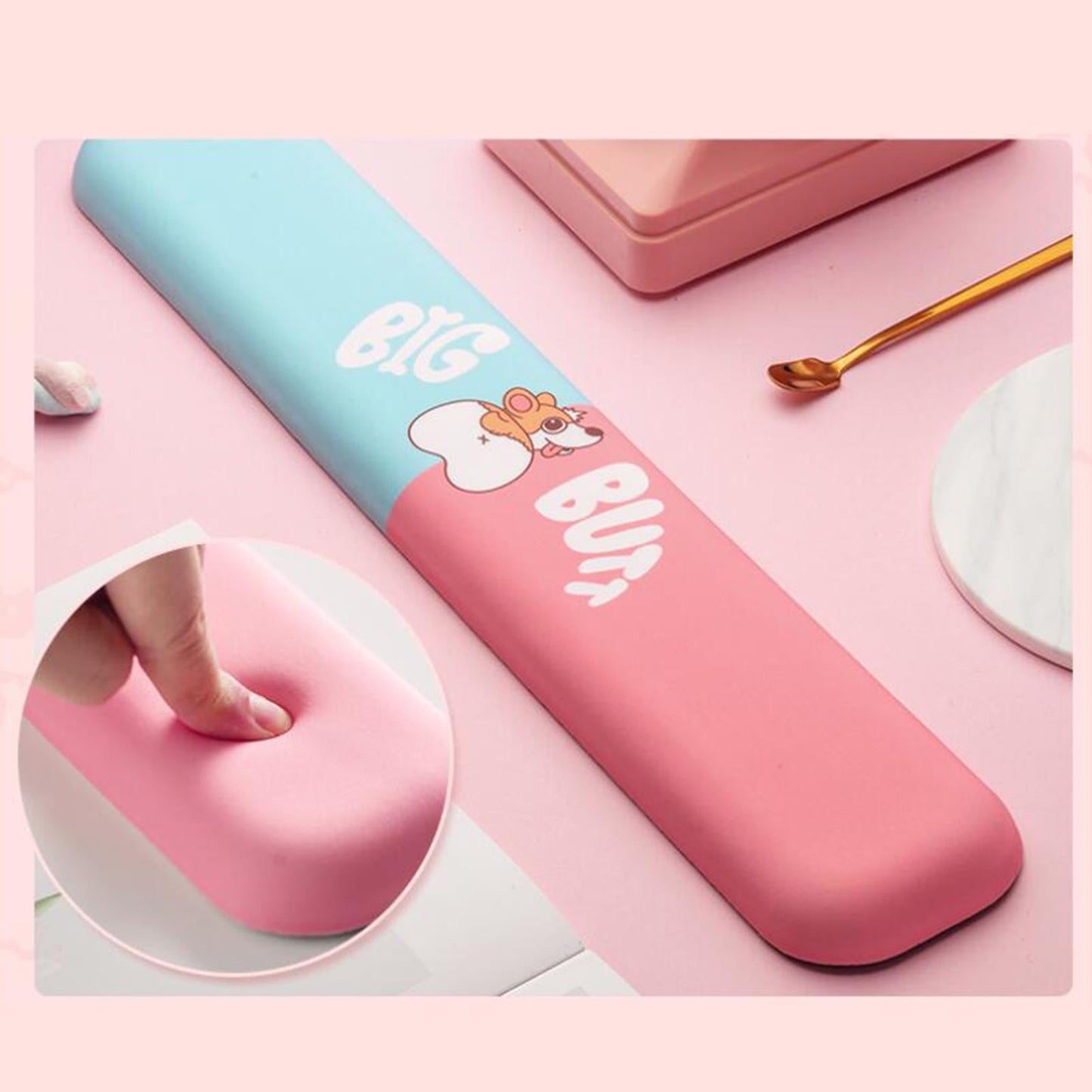 Cute Cartoon Keyboard Wrist Rest Pad For Laptop PC Computer Corgi