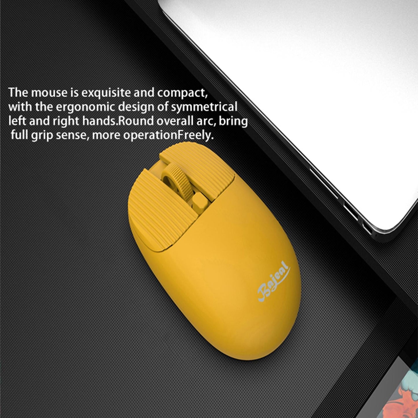 Wireless Mouse w/ USB Receiver Portable 1200DPI Noiseless Click 3 Buttons White