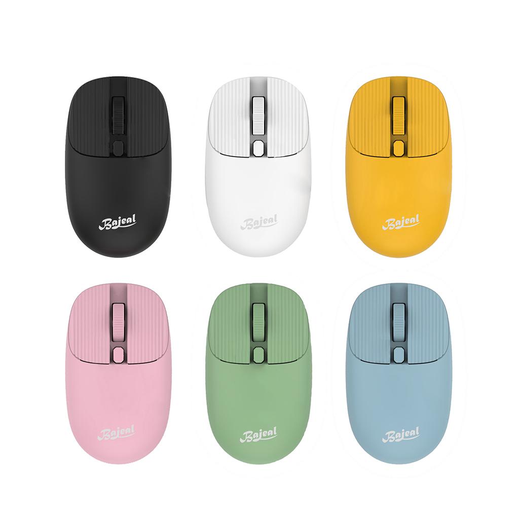Wireless Mouse w/ USB Receiver Portable 1200DPI Noiseless Click 3 Buttons White