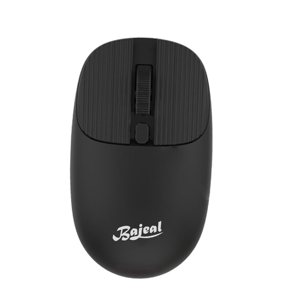Wireless Mouse w/ USB Receiver Portable 1200DPI Noiseless Click 3 Buttons Black