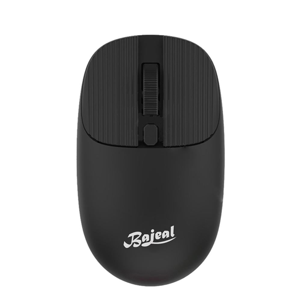 Wireless Mouse w/ USB Receiver Portable 1200DPI Noiseless Click 3 Buttons Black