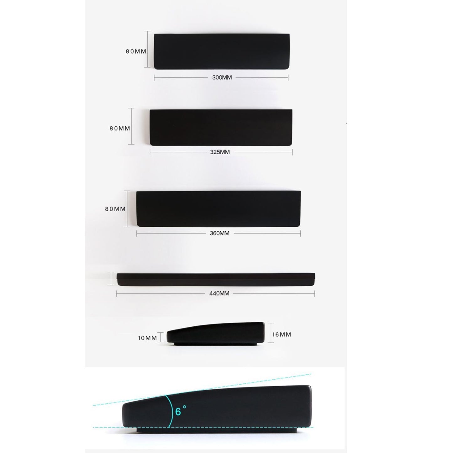 Natural Solid Wood Laptop Wrist Rest Pad Hand Support for Computer Laptop S