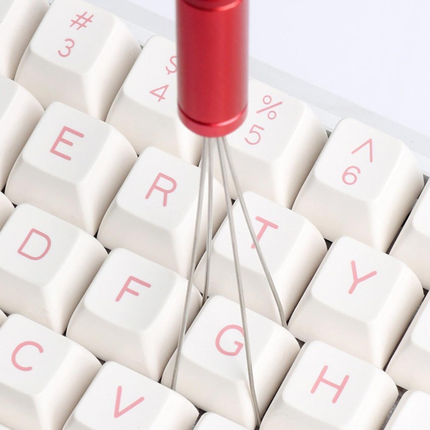 Portable Keycap Puller Switch Remover for Mechanical Keyboard 3 in 1 Red