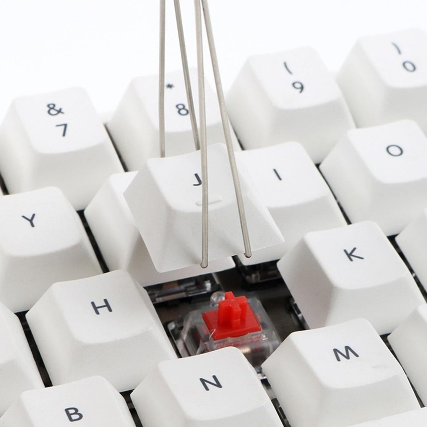 Portable Keycap Puller Switch Remover for Mechanical Keyboard 3 in 1 Silver