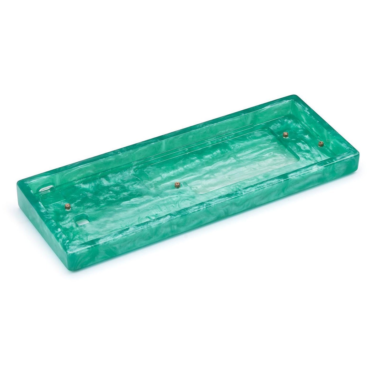Keyboard Case Resin Shell for 60% DIY GH60 GK61/RK61 306x115x30mm Green