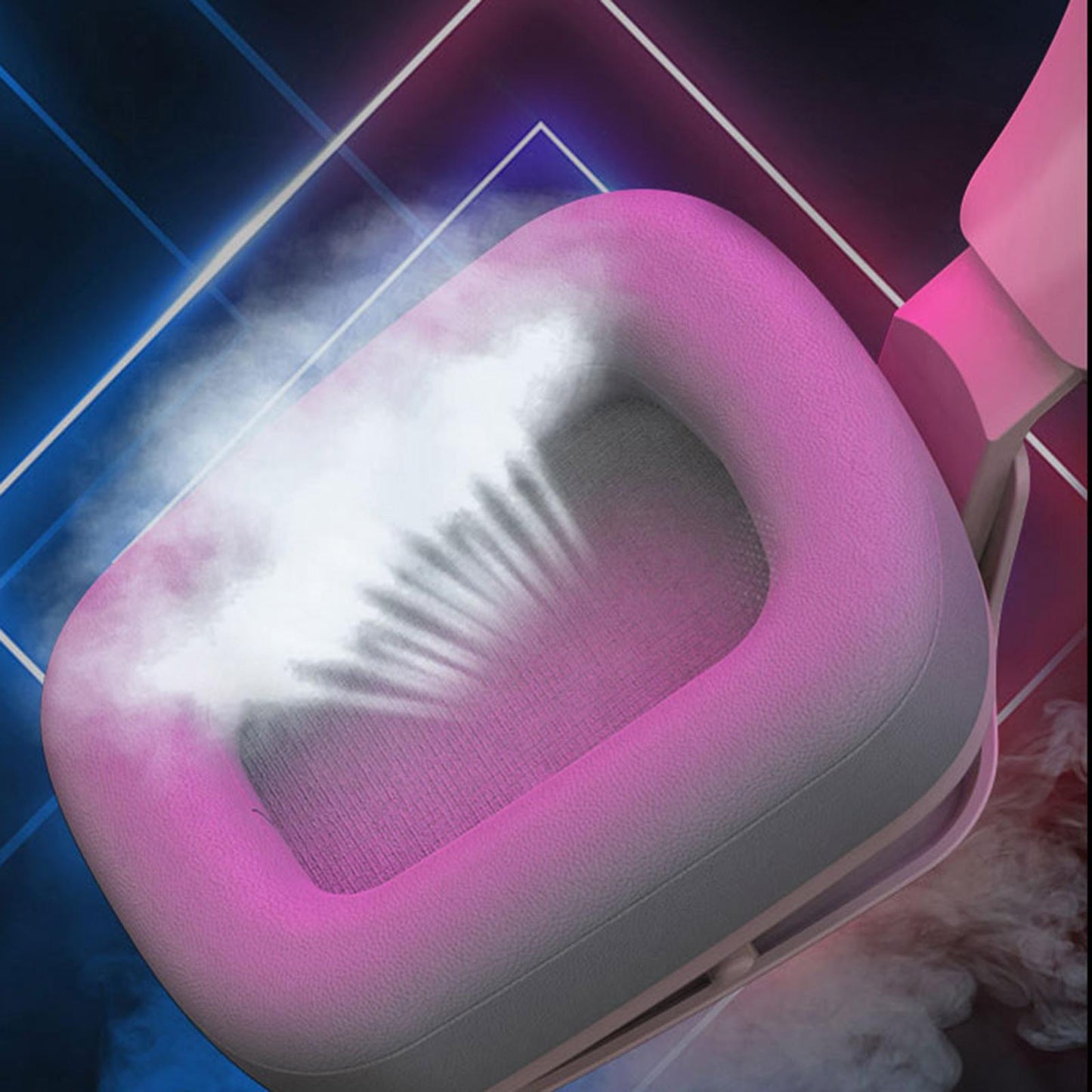 LED Colorful Over Ear Gaming Headset Headphones with Mic Pink 7.1 Channel