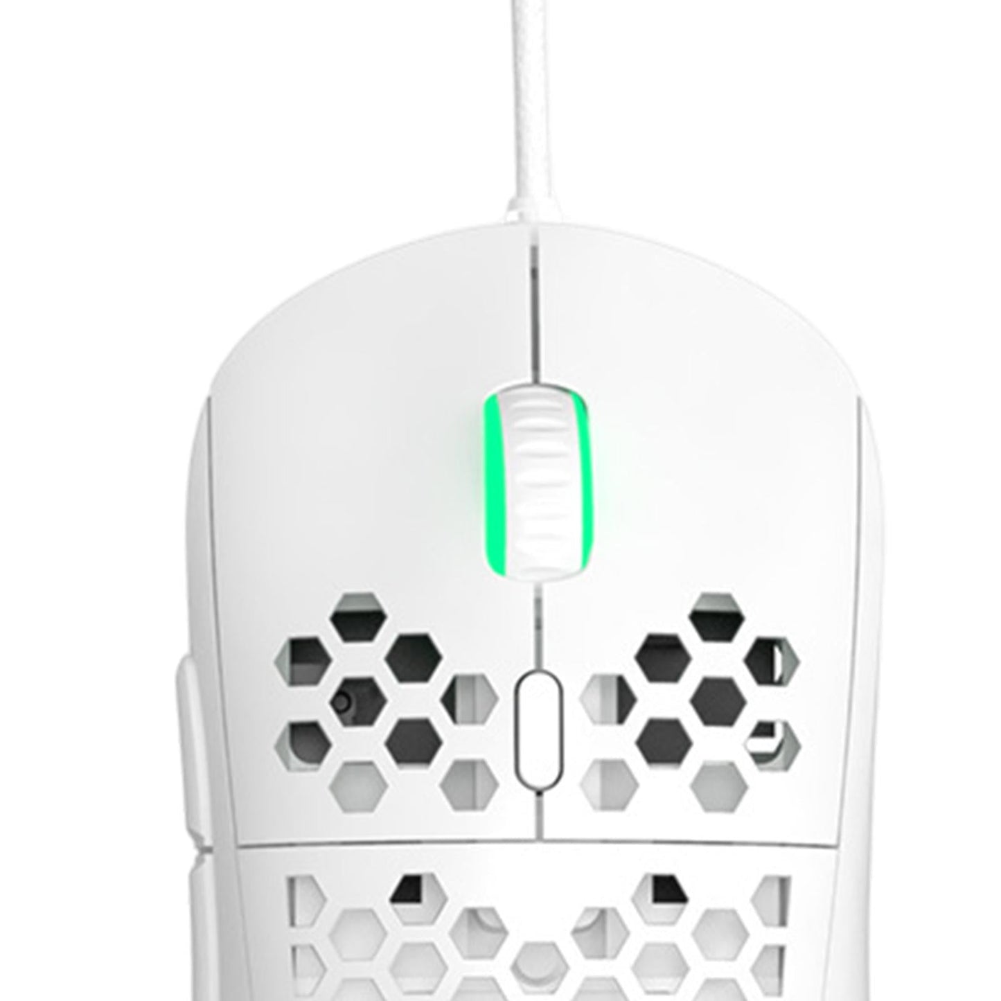 RGB Gaming Mouse Wired Honeycomb Shell Design Mice for Laptop White