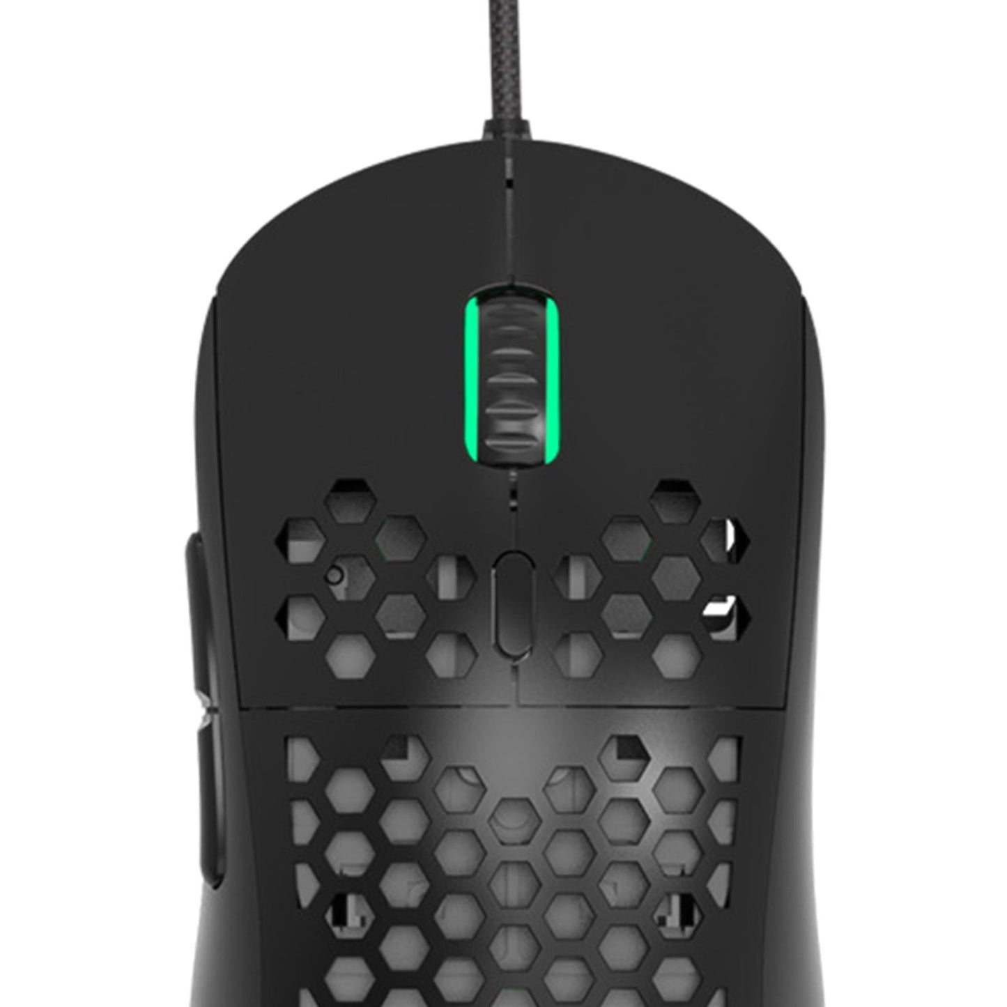 380R RGB Gaming Mouse Wired Honeycomb Design for Laptop Breathable 65g Black