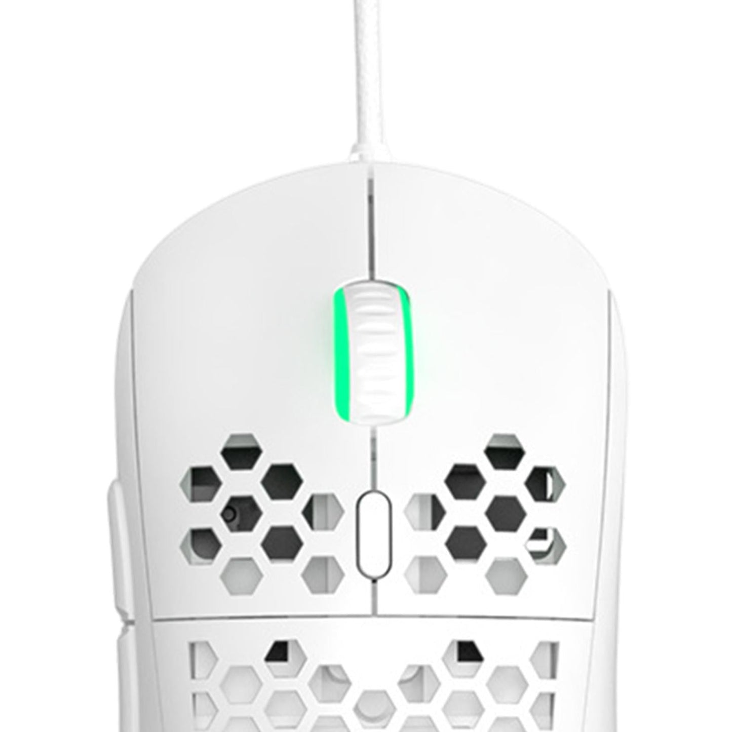 380R RGB Gaming Mouse Wired Honeycomb Design for Laptop Breathable 65g White