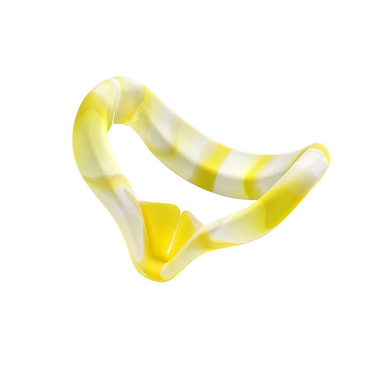 VR Face Silicone Cover Cushion Eye Pad for Quest 2 VR Headset White Yellow