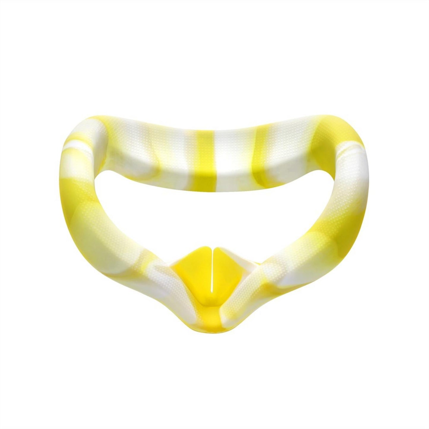 VR Face Silicone Cover Cushion Eye Pad for Quest 2 VR Headset White Yellow