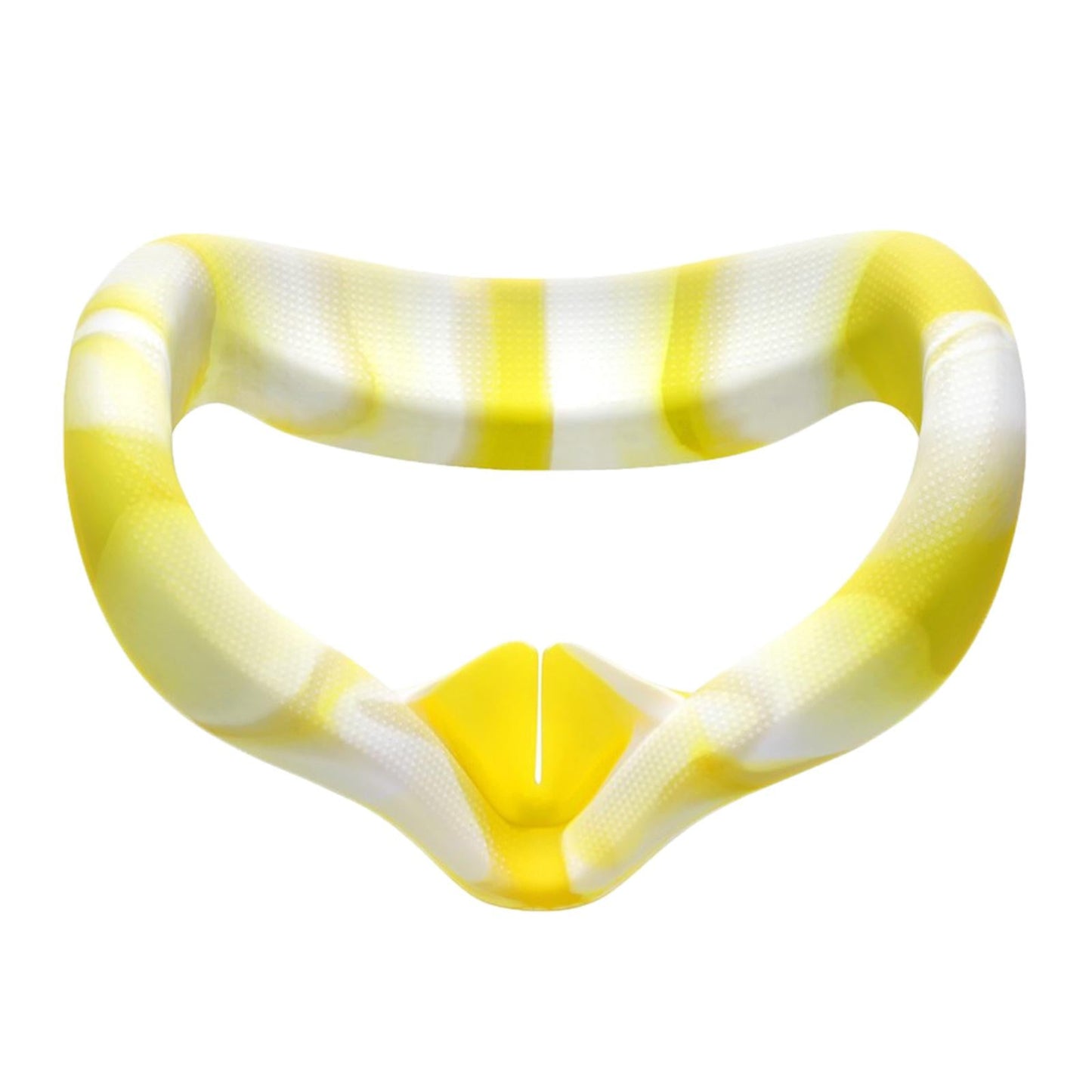 VR Face Silicone Cover Cushion Eye Pad for Quest 2 VR Headset White Yellow