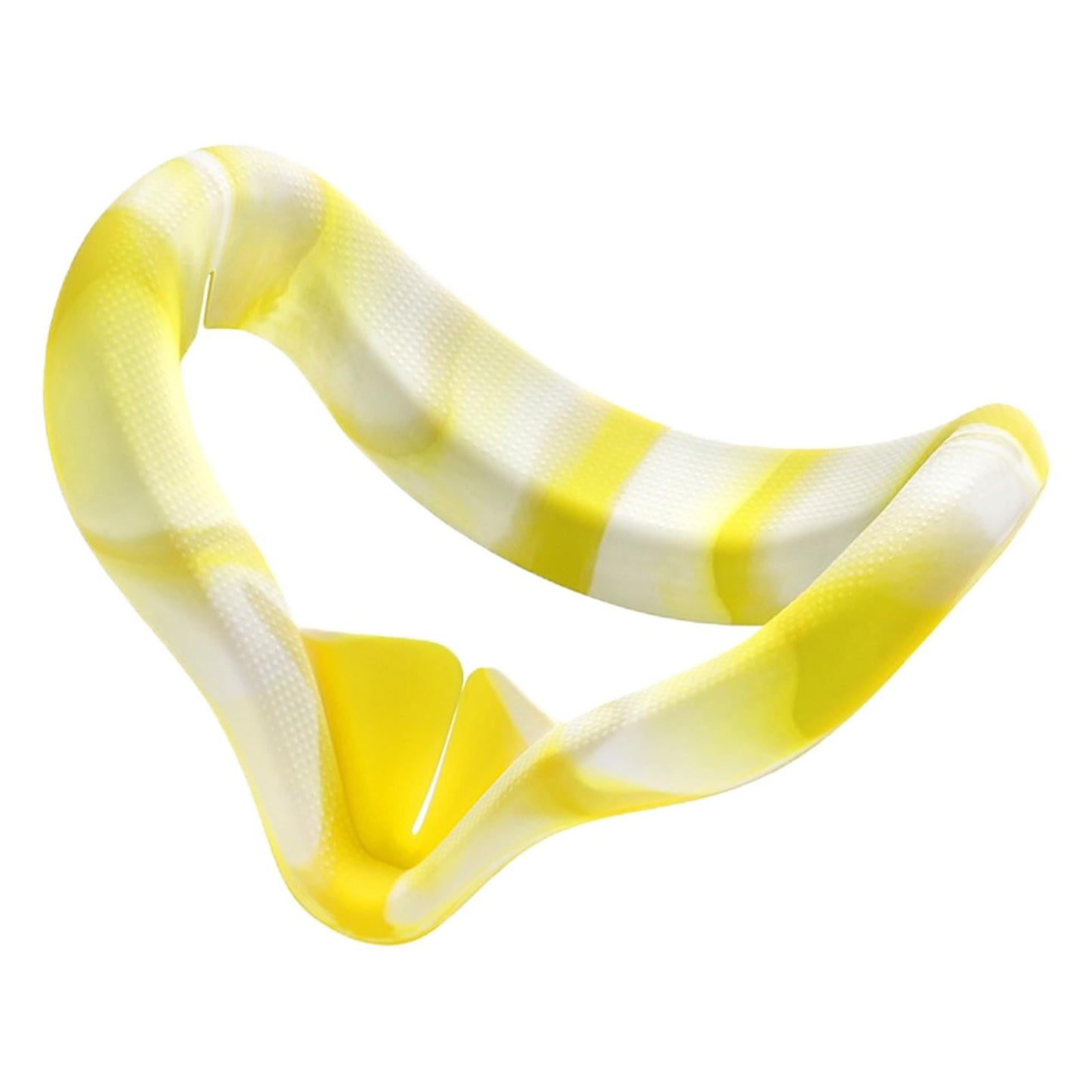 VR Face Silicone Cover Cushion Eye Pad for Quest 2 VR Headset White Yellow