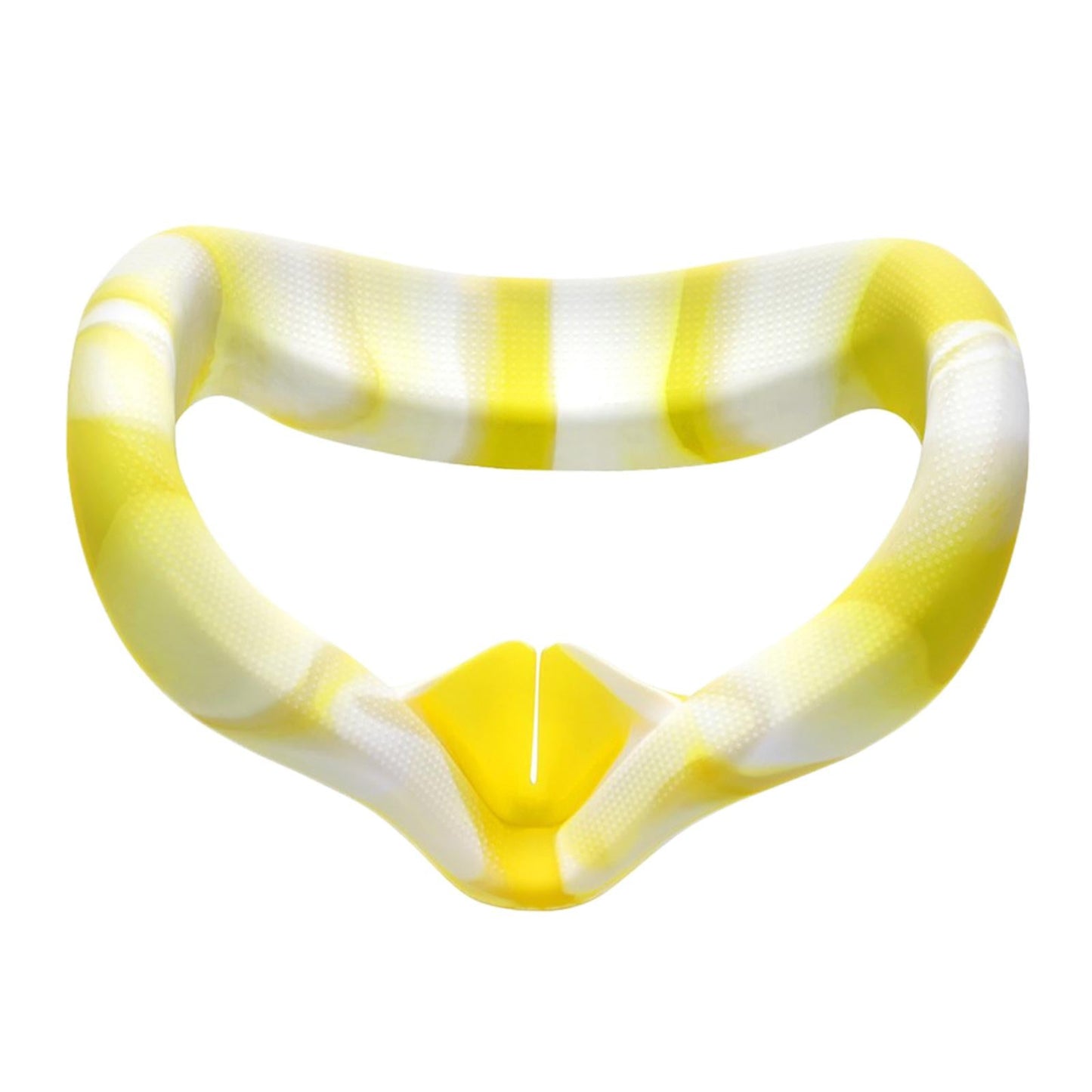 VR Face Silicone Cover Cushion Eye Pad for Quest 2 VR Headset White Yellow
