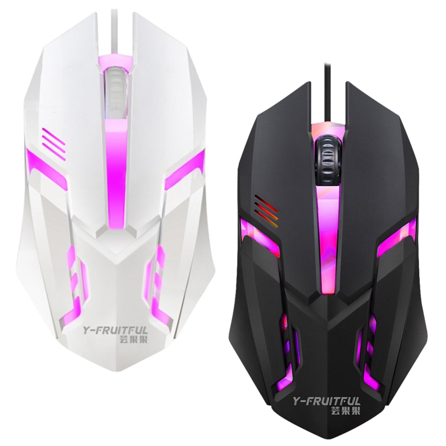 USB Gaming Mouse Mice for Gaming Computer Work Universal Comfortable White