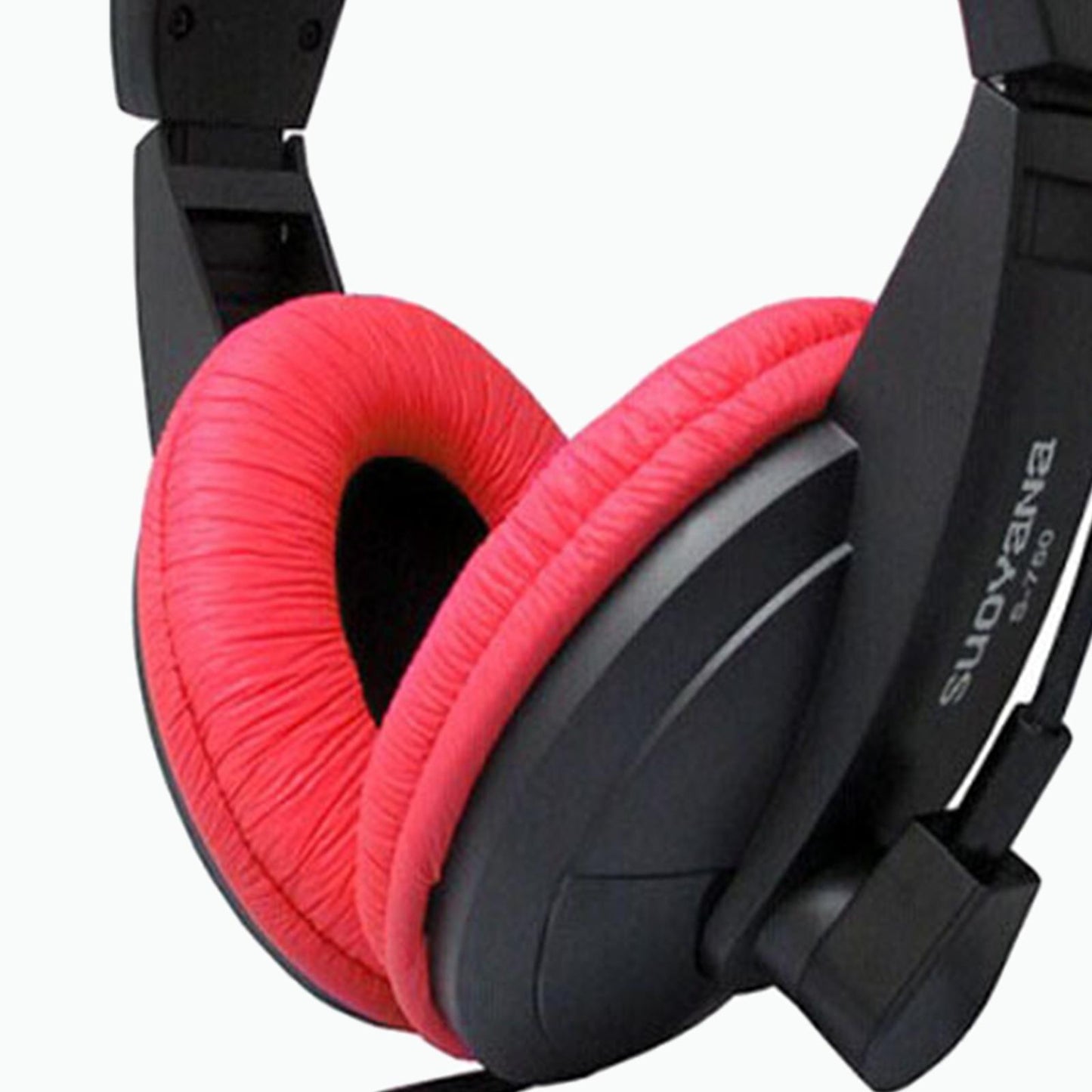 Over-Ear Gaming Headphone with Mic 3.5mm Bass Surround for Laptop Red