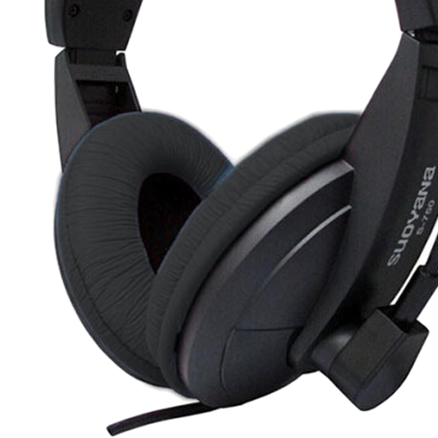 Over-Ear Gaming Headphone with Mic 3.5mm Bass Surround for Laptop Black